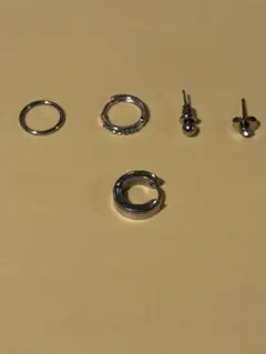 MARIABRIGHT サージカルステンレス製の片耳フープピアス おまけ付きのサムネイル