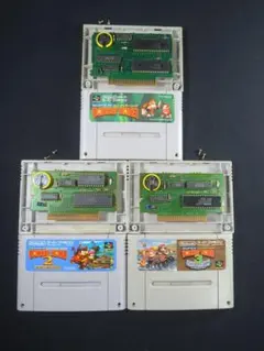 電池交換済 スーパーファミコン スーパードンキーコング 1 2 3 セーブok