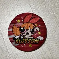 パワーパフガールズ　刺繍缶バッジ　ブロッサム②