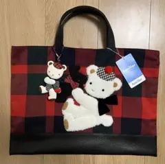 限定【新品・未使用】ファミリア　レッスンバッグ　チャーム付