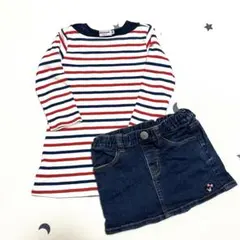 ミキハウス　トップス&デニムスカート まとめ売り