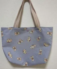 70705 ハンドメイド トートバッグ〈テディベア〉