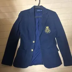 ラルフローレン ロゴ 紺ブレSジャケット