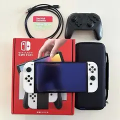 美品 Switch 有機EL microSD プロコン ケース付き