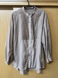 INGNI ピンタックシアー／シャツ モカ