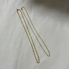 ゴールドメッキ ツイストチェーン ネックレス