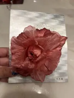 日本製 ピンク 花モチーフ コサージュ