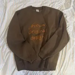 【nouw. 】doodle スウェット ブラウン Mサイズ