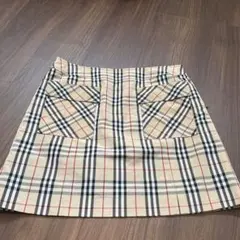 【美品】Burberry ブルーレーベル チェック柄 ミニスカート