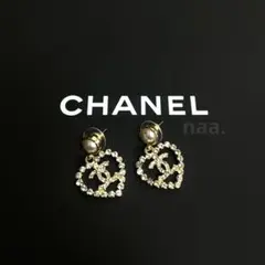 新品未使用✧ ピアス シャネル CHANEL ゴールド パール ハート型
