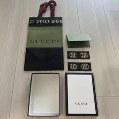 GUCCI ショップ袋・カード・シールセット