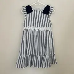 any FAMストライプノースリーブワンピース110