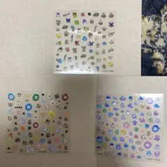 ネイルシール　たまごっちネイルシールコレクション　c d e