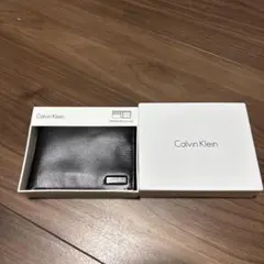 Calvin Klein 二つ折り財布 ブラック