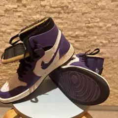 NIKE ZOOM AIR ハイカットスニーカー 紫/ホワイト