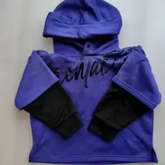 Mentality パーカー パープル ブラック　120 サイズ