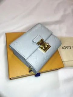 LOUIS VUITTON ポルトフォイユ・メティス コンパクト ブルー - メルカリ