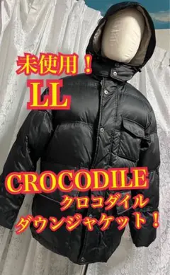 未使用！CROCODILE クロコダイル　ダウンジャケット　フェザー　黒　LLのサムネイル