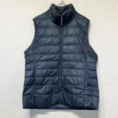 ユニクロ ウルトラライトダウン 軽量 ベスト ネイビー 羽織 アウター b103