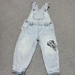 オ*ピ様 ミニーマウス デニムオーバーオール