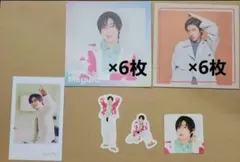 【目黒蓮】オレンジキスCD特典トレカ＆フレークシール＆メモ帳セット