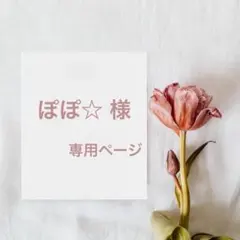 ぽぽ⭐︎ 様専用ページ