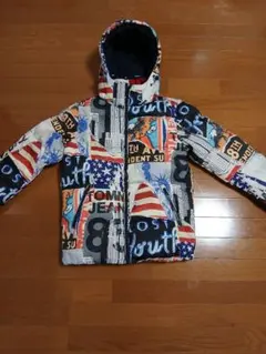TOMMY JEANS 総柄 ダウンジャケット