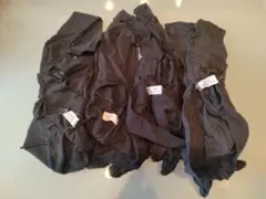 中古ストッキング 黒 4枚セットまとめ売り