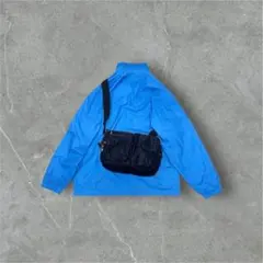 Multi Pocket Nylon Shoulder Bag Black