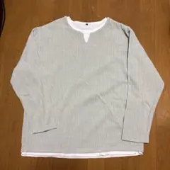 メンズ　Lサイズ　Tシャツ　重ね着風