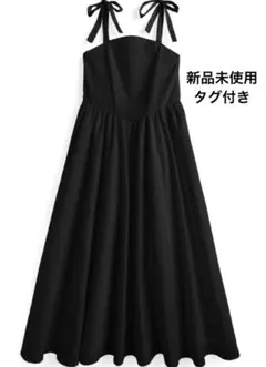 新品 タグ付き ショルダーリボン ワンピース　[ru1168] GRL Lサイズ