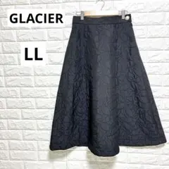 GLACIER グラシア キルティングスカート LL ブラック黒 ✨新品タグ付