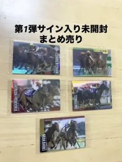 サラブレッドホースコレクション 4R 金箔押しサイン 11枚 まとめ売り