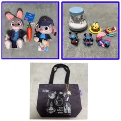 ズートピア ジュディ ぬいぐるみ2体とにんじんペン ガチャガチャ 10点