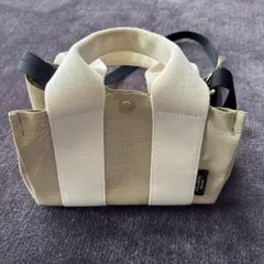 お値下げVIOLAd'ORO 2wayトートバッグ ベージュ　メッシュのサムネイル