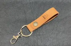 本革 キーホルダー オイルレザー 猫 LOVE 新品！