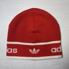 90s adidas ニット帽 ビーニー 裏起毛 y2k archive