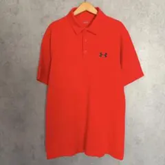 UNDER ARMOUR ポロシャツ レッド XL ゴルフ スポーツのサムネイル