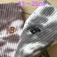 新品 しまむら ニューバランス×mieコラボ タイダイロングソックス 3足セット