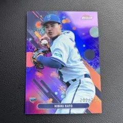 topps finest npb 2025 加藤響　250枚限定 ルーキー　RC