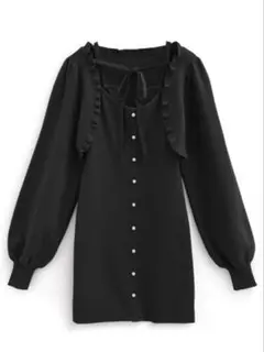 GRL フリルボレロxキャミソールミニワンピースニットセットアップ