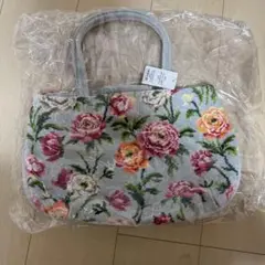 フェイラー ラナンキュラス ハンドバッグ 新品未使用 花柄 ブルー系