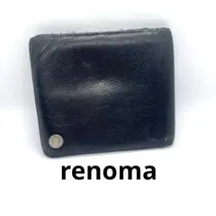 renoma PARIS/財布/レザー革/黒/ブラック/20×8