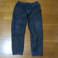 GU　デニムストレッチジョガーパンツ　XL　ネイビー