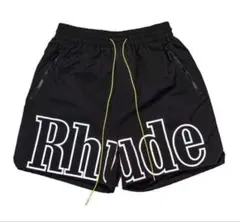 RHUDE ルード ウォッシュデザイン RHロゴ ショートパンツ ブラックのサムネイル