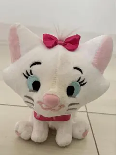 【未使用】Disney ディズニー マリー キーホルダー ピンク