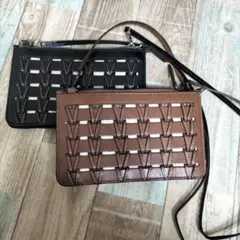 ２点セット　ZARA メッシュデザインショルダーバッグ