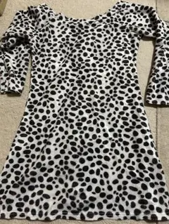 （送料込）ワンピース　M 154〜162　トップス　ダルメシアン柄　ギャル服