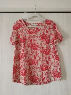 セール★美品★PAUL & JOE SISTER★花猫柄シルクブラウス サイズ1