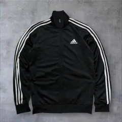 あ*い様 adidas トラックジャケット ブラック 3ストライプ 刺繍ロゴ S